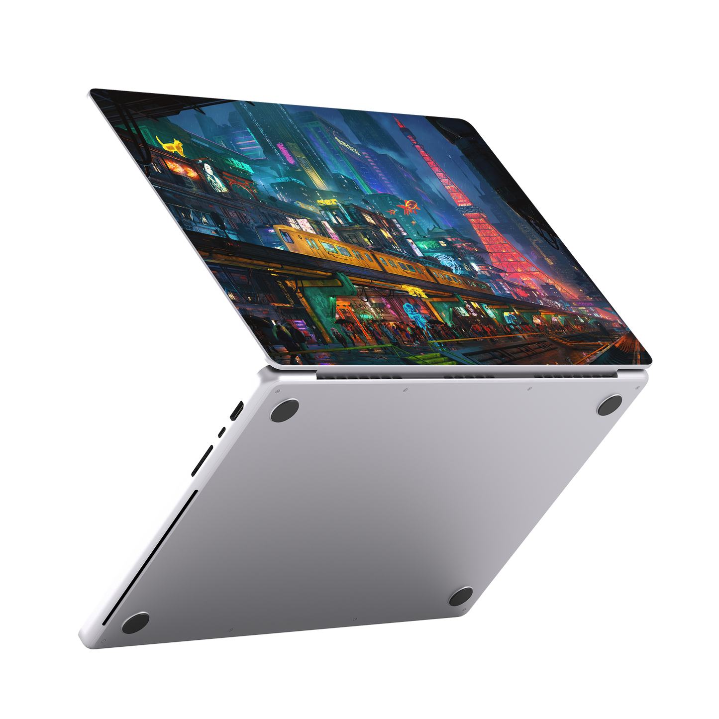 Cyberpunk City Laptop Skin