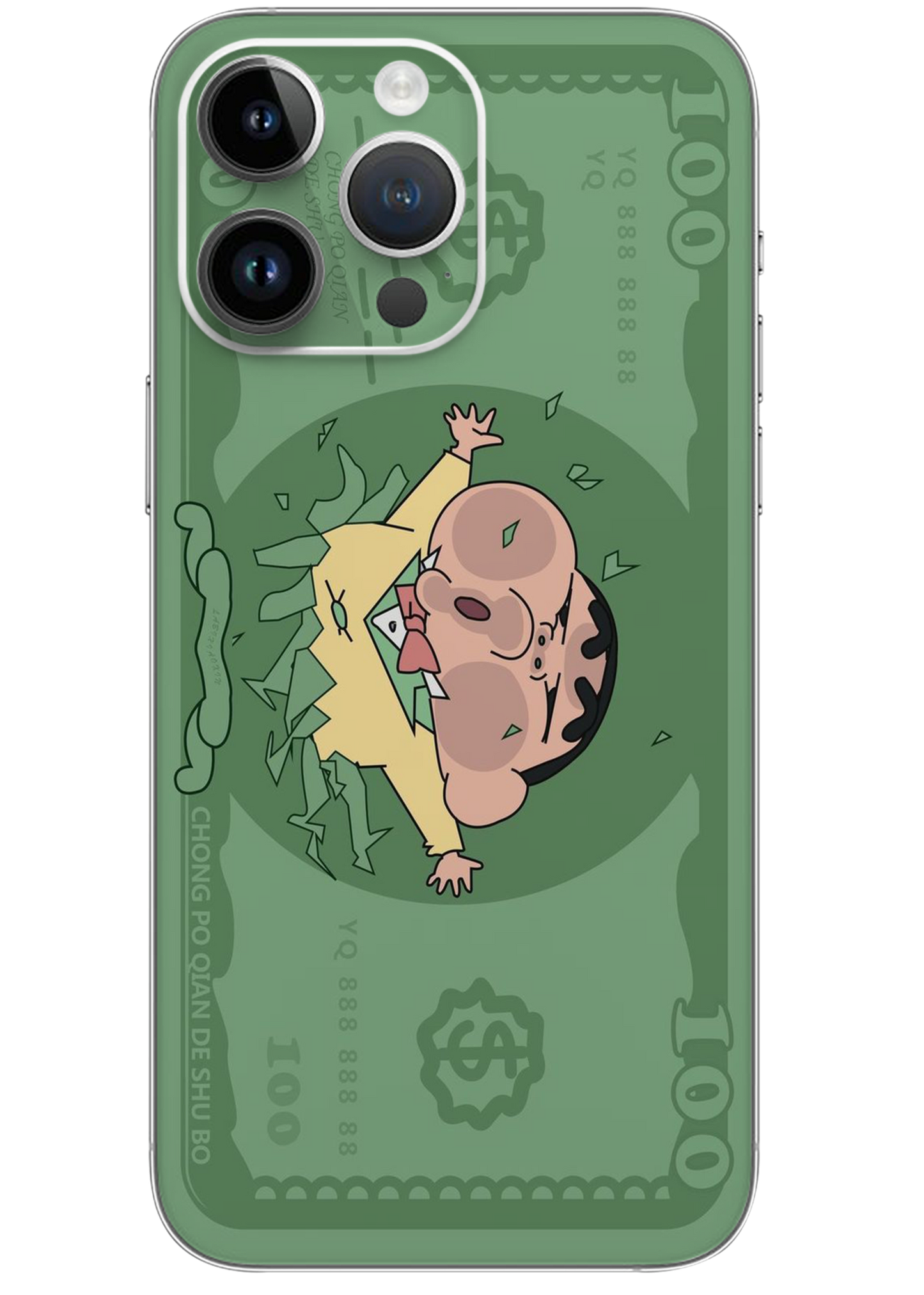 Sinchan Dollar Bill Mobile Skin