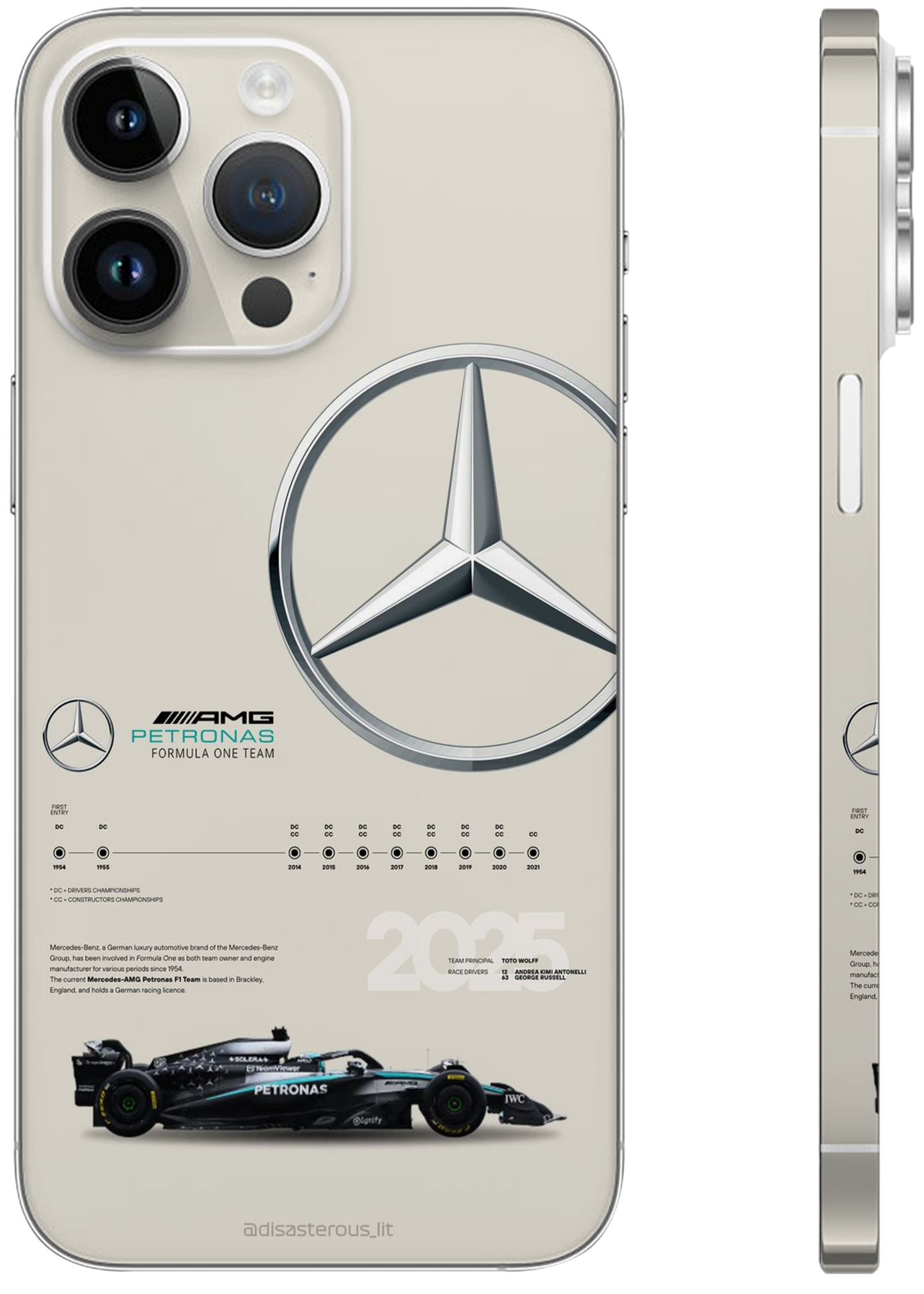 F1 Mercedes Mobile Skin