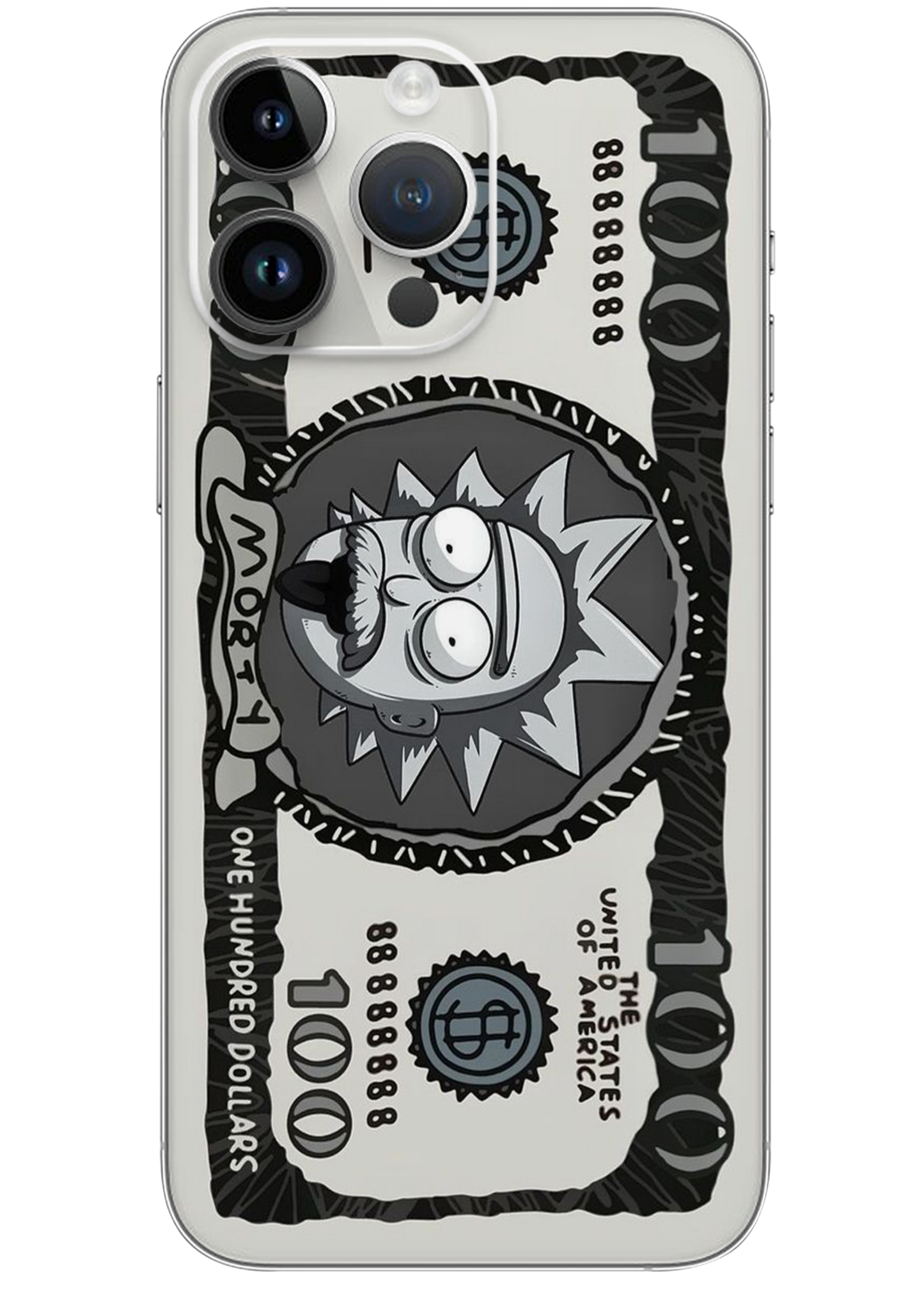 Comic Dollar Bill Mobile Skin