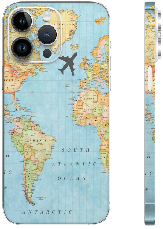 World Map Mobile Skin